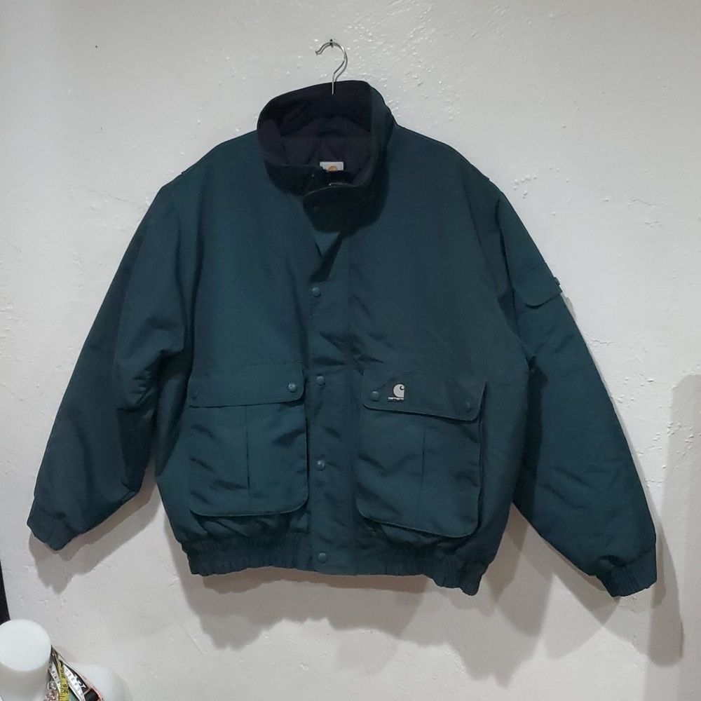 Carhartt Dark Green Insulated Work Jacket